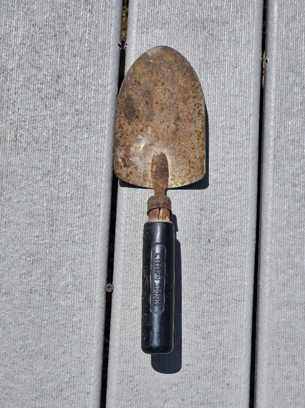 VINTAGE CRAFTSMAN Garden Trowel Hand Shovel Rustic Farmhouse Decor Wood Handle